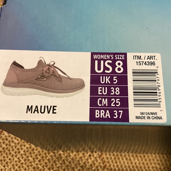 SKECHERS Memory Foam Brand New In Box Beautiful Mauve Color. Machine Washable ♥️ - Picture 9 of 9